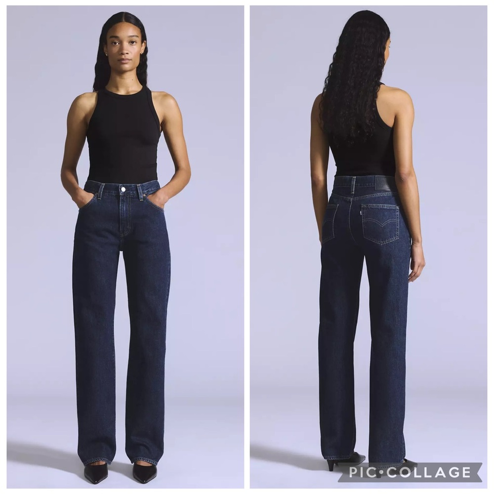 Levi's Women's Dark Blue Straight-Leg Jeans